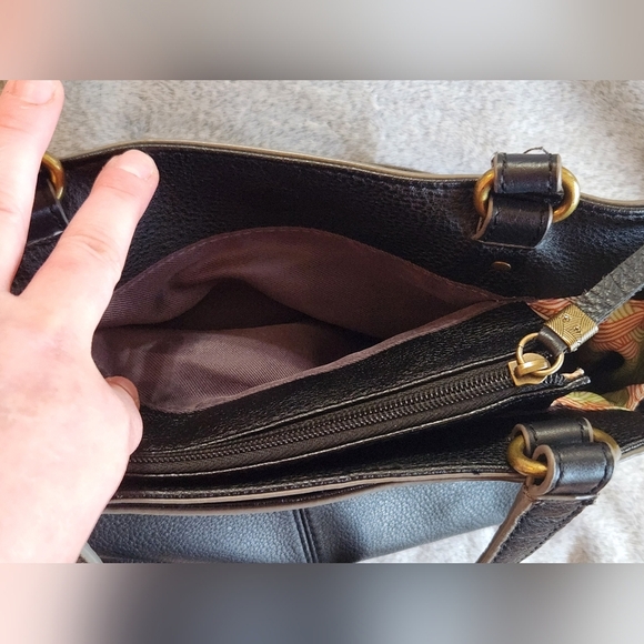 The Sak Black Leather Satchel Melrose Model - Picture 13 of 15